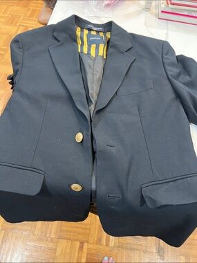 3 Nautica blue Blazer 
Oleg Cassini tuxedo jacket and Calvin Klein striped suit